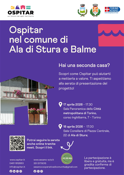 Progetto "Ospitar": valorizziamo insieme le seconde case